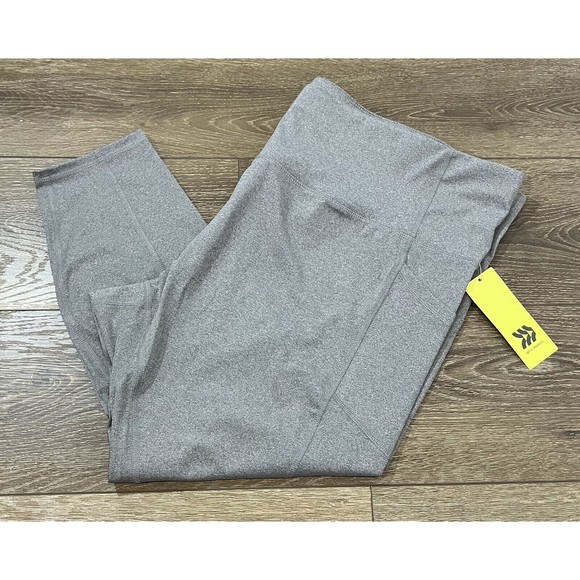 All in Motion Plus Size Sculpted High-Rise 7/8 Leggings 24" Charcoal gray 3x 122 - Picture 3 of 10